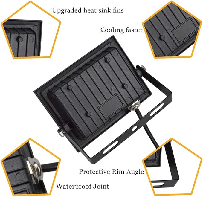 10W Low Voltage Landscape Lights 12V LED Outdoor Spotlight Bowfishing Lights3000K Warm White Light Landscape LightingIP66 Waterproof Spotlight for YardGarden(6 Pack)