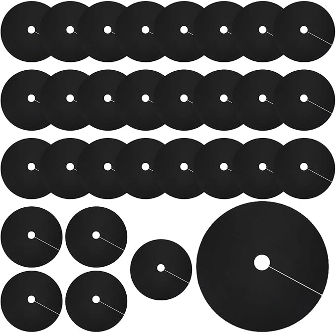 30-Pack Tree Rings: 20.5 Weed Barriers 2.4 Hole Plant Protection Mats