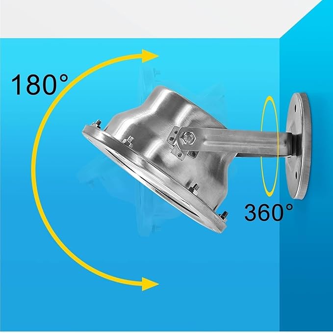 Underwater Light - 12V LED Beam Spotlight Underwater Pond Spotlight Low Voltage Fountain Lighting LED Waterproof IP68 Stainless Steel Underwater Light for Pool Fountain Pond(Blue18W(12v))