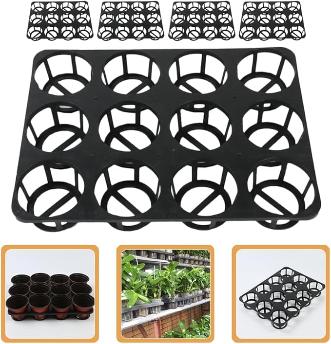 Operitacx 5pcs Nursery Pot Bracket Round Hole Germination Tray Racks Lightweight Planting Stand for Easy Storage Design for Pots for Gardening Enthusiasts
