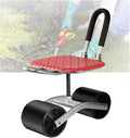 Garden Stool with Wheels 20-33cm Adjustable HeightRolling Gardening Helper Bearing 150kgfor Orchards Farms(Black)