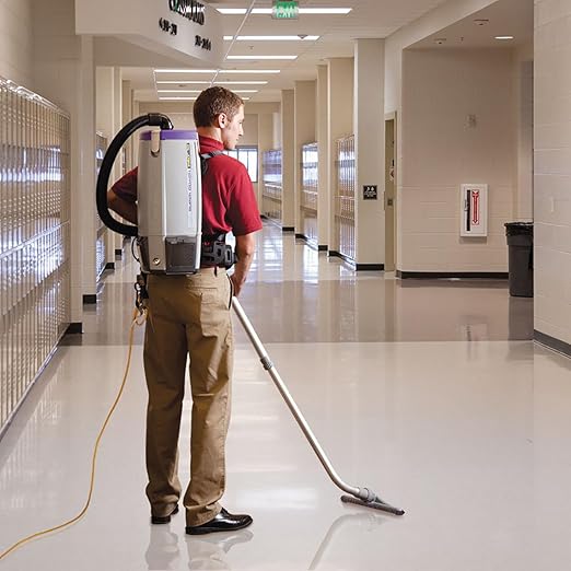 Super Coach Pro 10 10 qt. Backpack Vacuum w/Horse Hair and Nylon Brush Blend Hard SurfaceTool Kit 107342 Corded