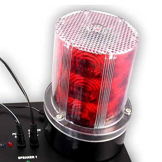 Bird-X Super Quadblaster QB-4+S Ultrasonic Bird Preventer with Optional Strobe Light and 4 Built-in Speakers Ideal for Indoors and Semi-Enclosed Areas Covers 6500 sq. ft.