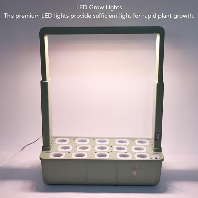 Yosoo Indoor Hydroponics Growing System LED Grow Light Flexible Control One Button Operation for Indoor Vegetable Fruit Flower Growing