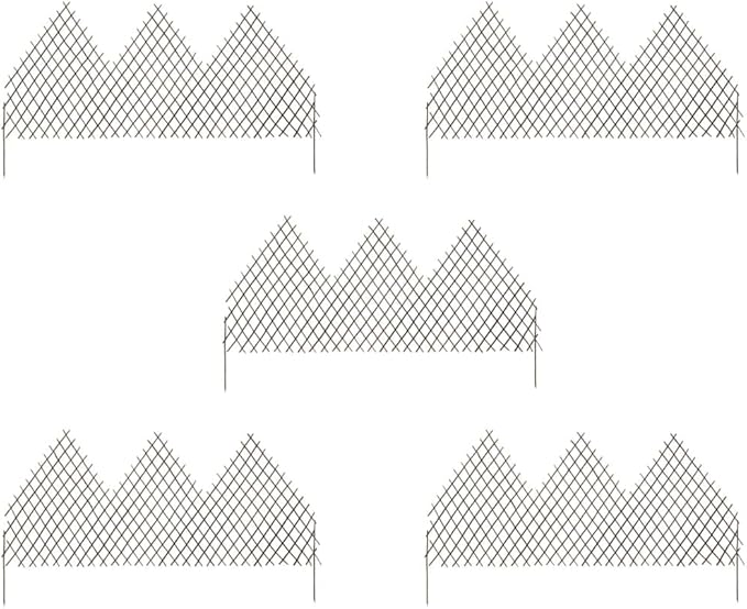 SKM Garden Trellis Fences 5 pcs 170x105 cm Willow (Weight-12KG)