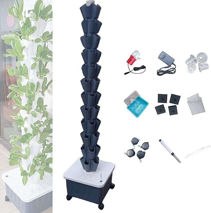 Hydroponics Growing System Kit Indoor/Outdoor Herb Garden for Vegetable Gardening Lovers Complete Hydroponic Setup for Easy Plant Growth