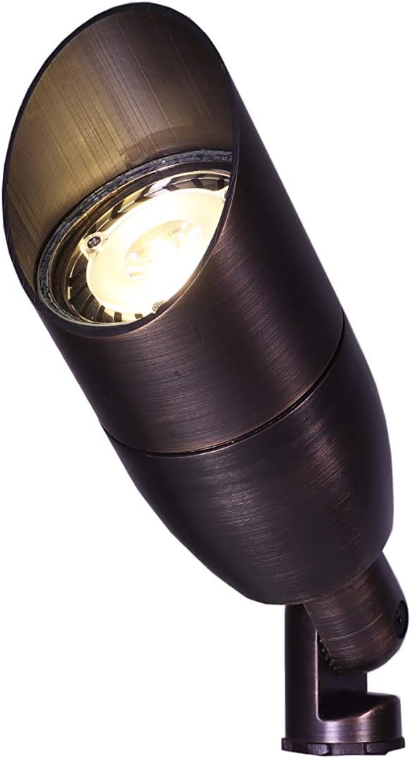 Best Pro Lighting LED 6 Watt Low Voltage Landscape Directional Lighting Spot Light 12V - Solid Brass