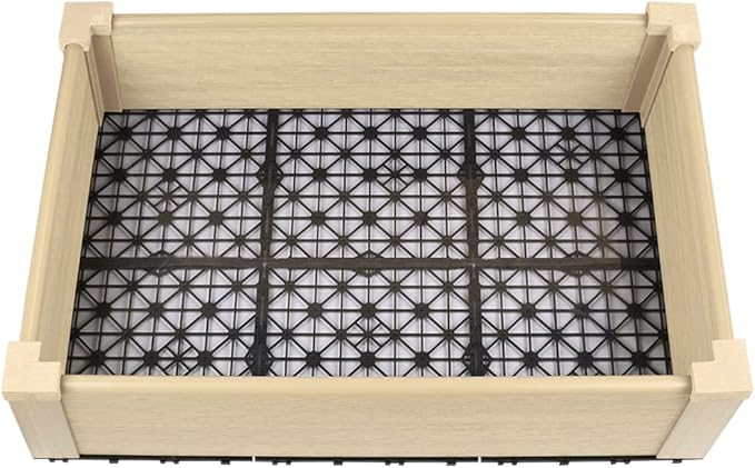 NewTechWood Composite Lumber Patio Raised Garden Bed Kit (24 x 36) (Japanese Cedar)