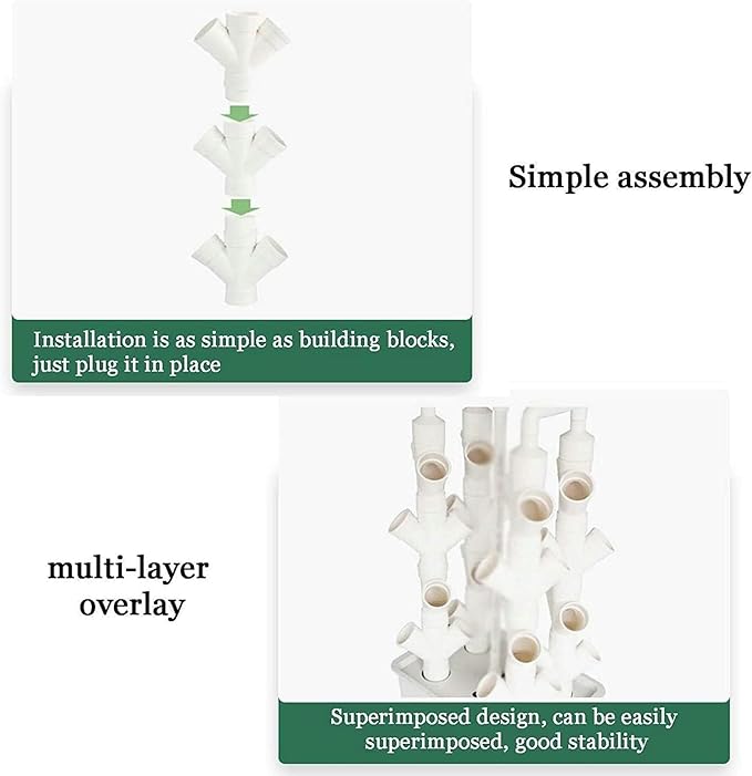 Hydroponic Tower Growing Sytem Garden Hydroponic Growing System Vertical Tower for Fresh Herb Garden Fruits VegetablePlant Tower Gift for Gardening Lover/1pc