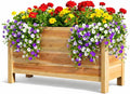 Tall Cedar Raised Garden Planter Box with Legs – Elevated Design for Comfortable Gardening Custom Sizes for Home Patio &amp Commercial Use (30 L x 16.5 W x 25 H)