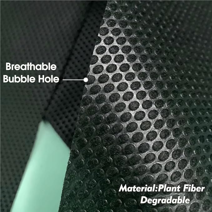 1pc Ground Cover Weed Control Film with Holes Agricultural Greenhouse Fabric Mulch for Strawberries(0.8M*10M*2)