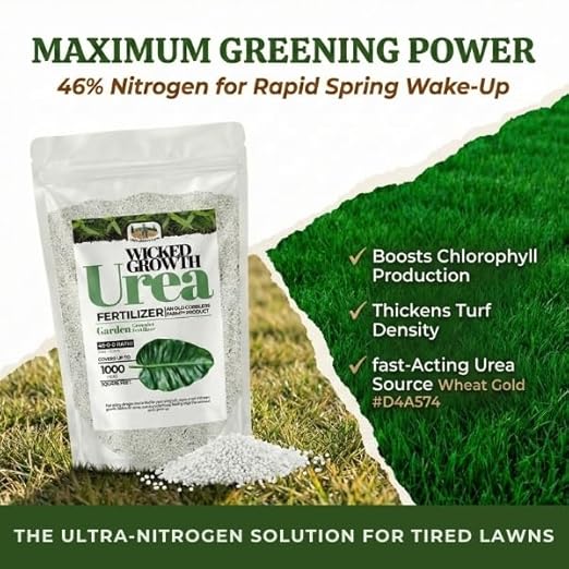 Old Cobblers Farm™ Wicked Growth High-Efficiency 46-0-0 Fertilizer - Urea - Fast-Acting Nitrogen Source for Lush Growth in Gardens &amp Farms -Soluble (5 lbs | 10 lbs | 15 lbs | 20 lbs) (15lbs)