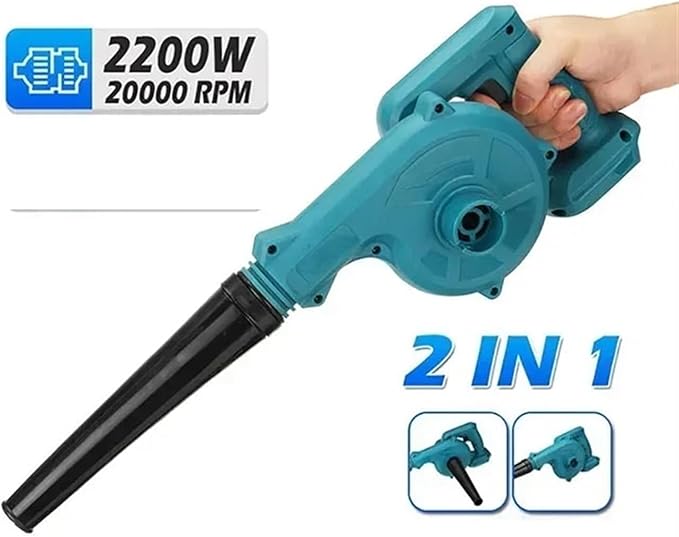 2200W Cordless Electric Air Blower &amp Suction Leaf Computer Dust Cleaner Collector Power Tools