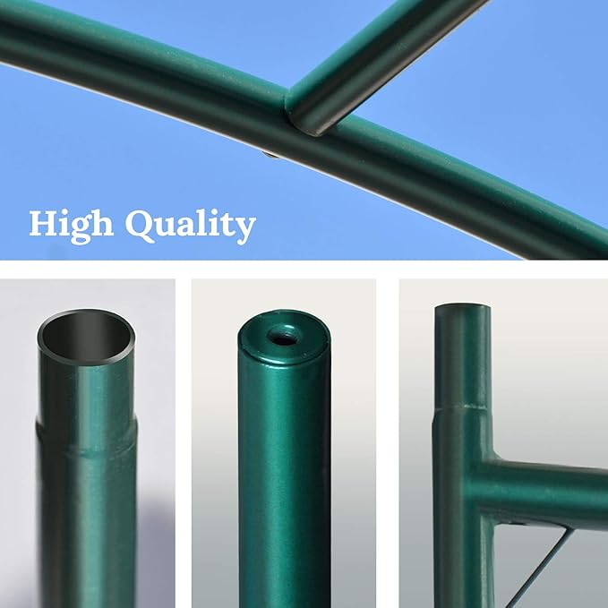 BenefitUSA Large Walk-in Garden Plant Arch Greenhouse Replacement Frame for Flowers/Fruits/Vegetables/Party (13 x 7 x 7.2ft)