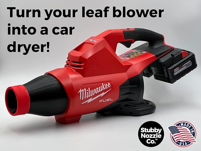 STUBBY Car Drying Nozzle for Milwaukee M18 Fuel Leaf Blowers - Dual Battery (2824-20)