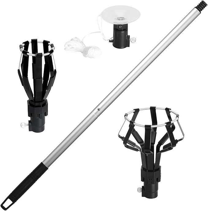 12 FT Light Bulb Changer for High Ceilings Light Bulb Pole Changer for High Ceilings Light Bulb Changer with Baskets and Suction Cup Light Bulb Removal Tool for Household