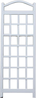 Dura-Trel Cambridge Vinyl Trellis Outdoor Plant Support Frame 28 x 75 White - Decorative Grid-Style Lattice for Climbing Vines &amp Flowers Use Against Walls Fences or Freestanding