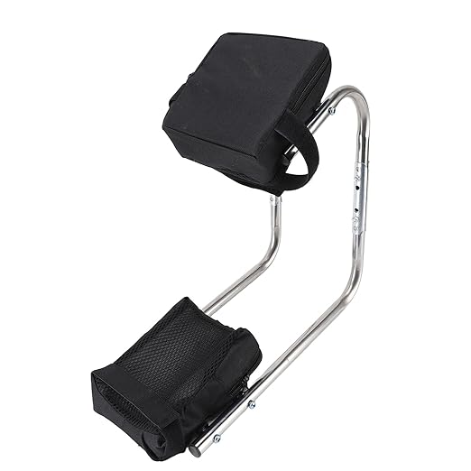 Pssopp Knee Support Tool Ergonomic Stainless Steel Gardening Sit Kneeling Seat Reduce Knee Pressure Ideal for Farmers and Gardeners