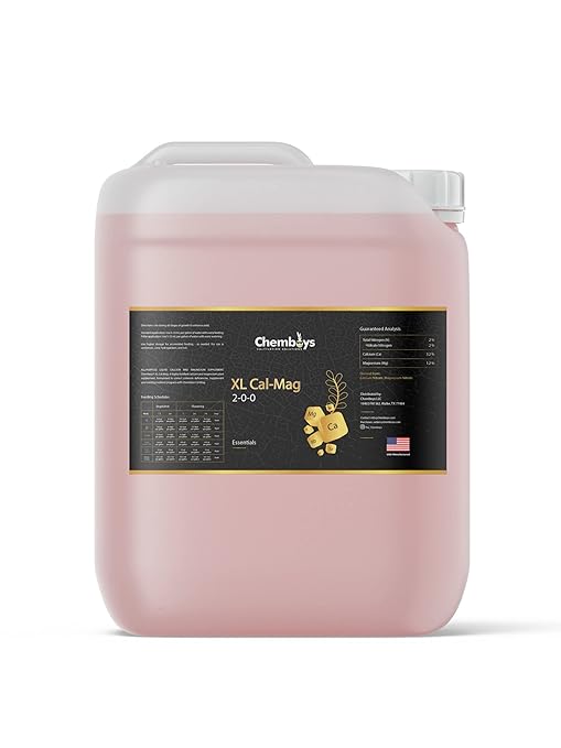 Chemboys XL Cal-Mag Plant Supplement 2-0-0 – Calcium &amp Magnesium Liquid Fertilizer Plant Nutrients for Vegetables Hydroponics Coco Coir Fruits – Indoor &amp Outdoor Use Made in USA - 1 Pint