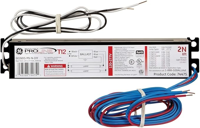 G E Lighting 93880 GE2F96T12 Ballast