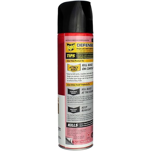 Raid Ant &amp Roach Killer Aerosol Fragrance Free 17.5 oz. Pack of 4