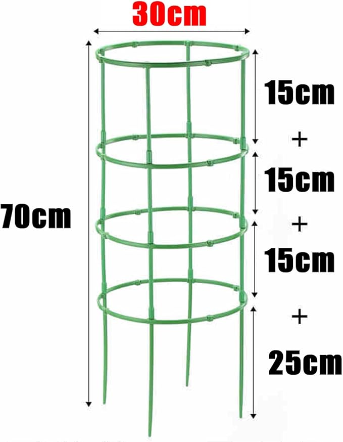 Multi-Tier Plant Climbing Trellis Garden Obelisk GreenClimbing Plant Supports for Indoor Outdoor Diameter-20/25/30/36cm for Climbing PlantsVegetableFlowers(Size:30x70cm)