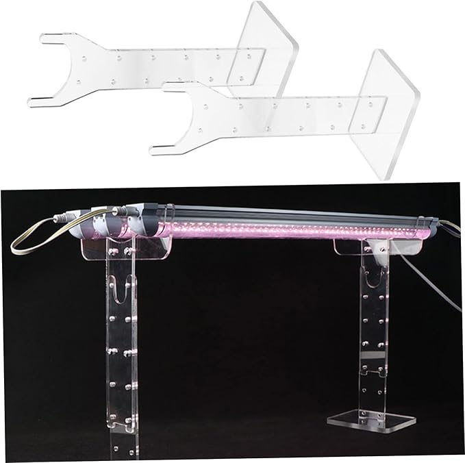 Grow Light Stand for Indoor Plants Acrylic Plants Lamp Rack Easy Install Lamp Stand