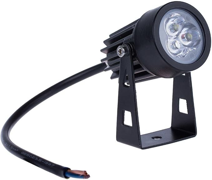 3W Ground Projector Lights - Outdoor LED Spotlight IP65 Waterproof Outdoor Lighting with Base Adjustable Spotlight Garden Lamp Terrace Lawn Landscape Lights(White Light3W(DC24V))