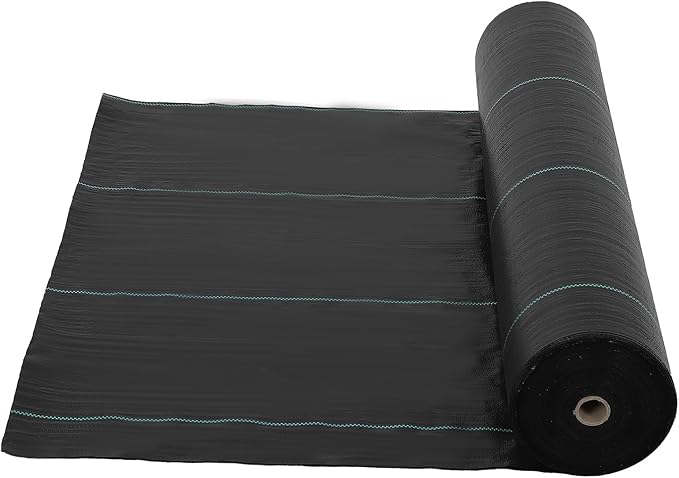 Broadfashion 4ft x 250ft Premium Weed Barrier Landscape Fabric 5oz Heavy Duty Weed Control Fabric High Permeability Good for Flower Bed Driveway Fabric Ground Cover
