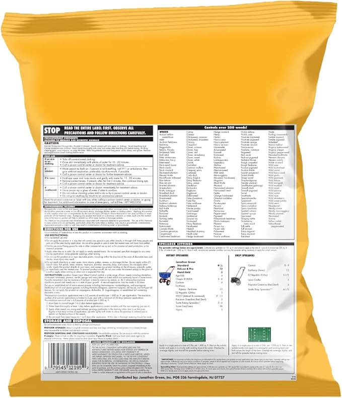 Jonathan Green (12195) Lawn Weed Control - Post Emergent Broadleaf Weed Killer (5000 Sq. Ft.)