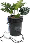 5 Gal Hydroponic Growing System Indoor Deep Water Culture with Drip Irrigation &amp Air Pump 8 Basket Kit for Vegetables Herbs Home Garden