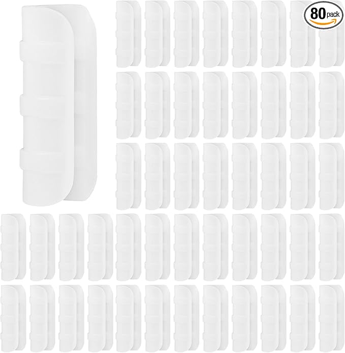 80PCS 3/4 inch Greenhouse Clips White Greenhouse Clamps Black Plastic Clamps Garden Buildings Tube Clips for PVC Pipe Greenhouse Films Sunshade Nets Shelters Farming Gardening