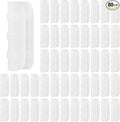 80PCS 3/4 inch Greenhouse Clips White Greenhouse Clamps Black Plastic Clamps Garden Buildings Tube Clips for PVC Pipe Greenhouse Films Sunshade Nets Shelters Farming Gardening