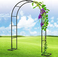 Garden Arch for Climbing Plants Outdoor Arch Trellis Garden Trellis Wedding Arches for Ceremony Christmas Birthday Party Baby Shower Decoration(W 6.5' X H 7.5')