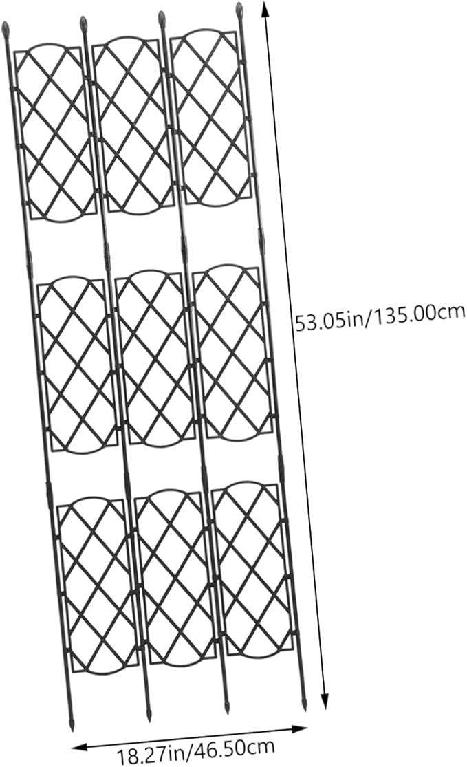 Metal Garden Trellis Plant Support Stake for Outdoor Climbing Steel Vine Metal Support Garden Flower Stand