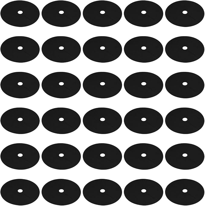 30 Pcs Weed Barrier Mats 10.2 in Tree Mulch Ring for Weed Control Non Woven Tree Protector Mat for Garden. Patio Yard Landscaping