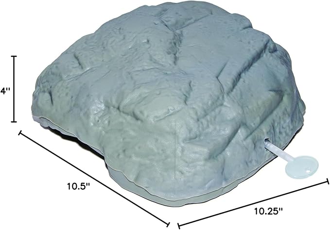 Rodent Rock 2G Bait Station – Discreet Tamper-Resistant Rodent Control – Durable Outdoor Bait Station with Natural Rock Appearance
