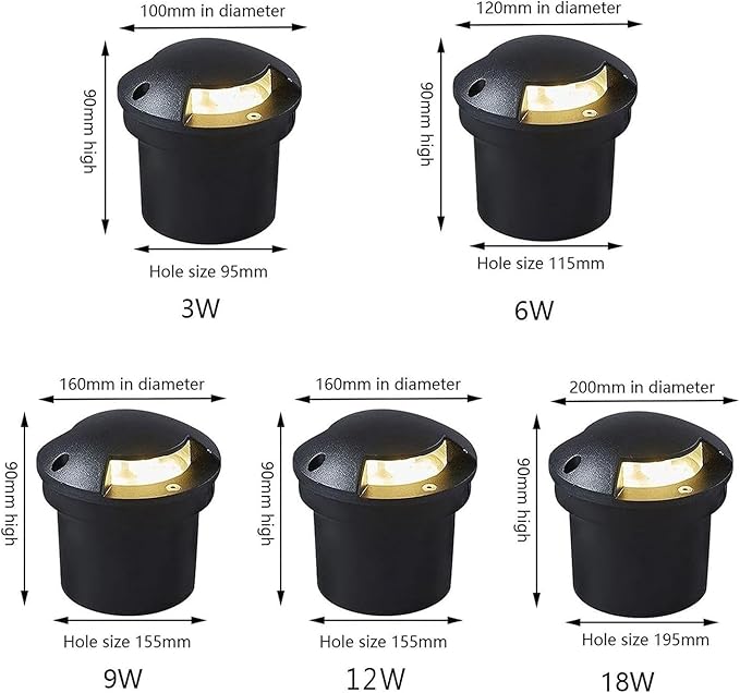 LED Beam Spotlight - AC85-265V LEDs In Ground Lights Underground Light LED 2 Sides Illuminated Outdoor Underground Light IP66 Waterproof Buried Lights(Green9w)