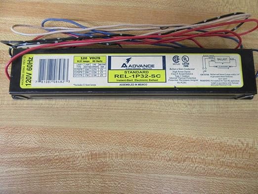 ADVANCE BALLAST REL-1P32-SC 120VAC 0.27AMP 60HZ Electronic Ballast