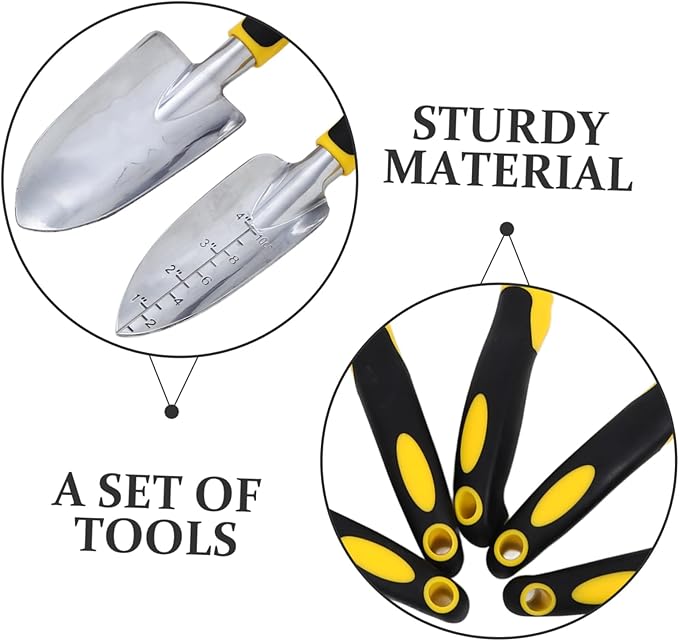 VICASKY 1 Set Ergonomic Gardening Tool Set Garden Equipment Kit for Planting Weeding and Soil Loosening and Small Garden Shovel and Hand Fork
