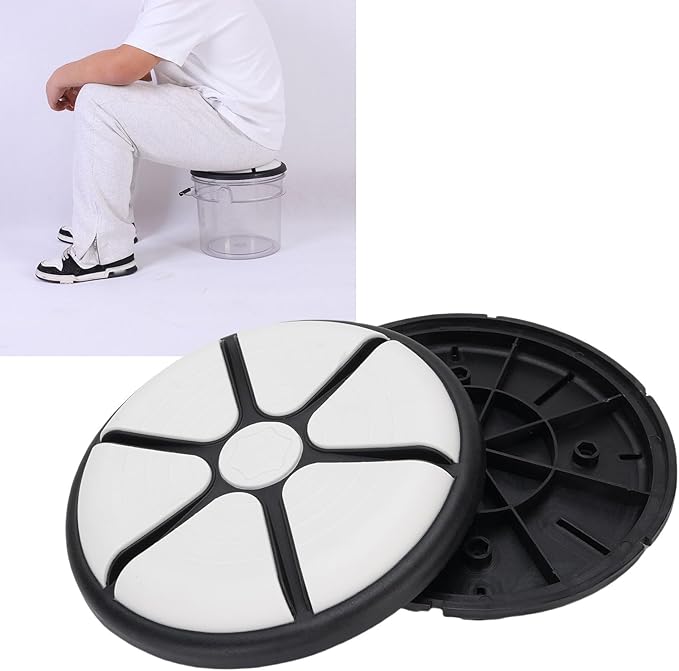 Focket Bucket Seat Portable Detachable 360 Degree Swivel Bucket Top Seat Cushion Bucket Wear Proof Anti Slip Lid Stool Cushion for Car Washing Fishing Baseball Gardening