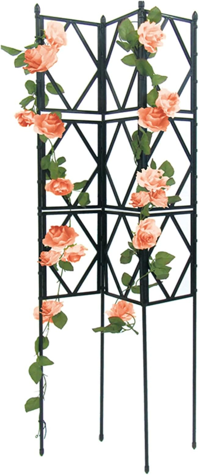 Garden Trellis 60cm/23.5in Width Plant Stands Fence Trellis Weatherproof for Climbing Outdoor Plants Flowers Roses Vegetables (Size : 60x120cm/23.5x47in)