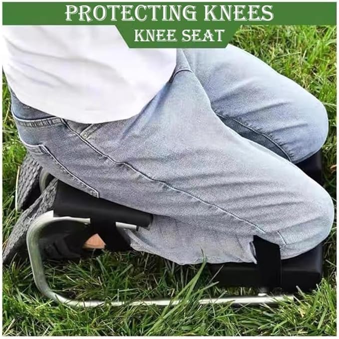 Knee SeatGardening Knee Pads Strap On Kneeling Device for Garden Single Leg Kneeling Brace with SeatProtecting Knees Seat for Farm WorkPrevent Numbness in Your Legs and Feet(Red2PCS)