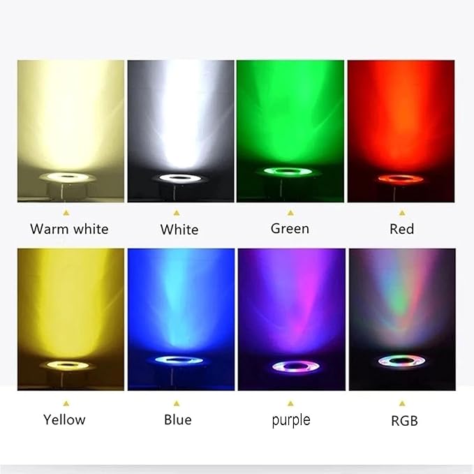 LED Landscape Lights - Outdoor Buried Lights Round Ground Lights IP67 Waterproof Recessed LED Spotlight for Deck Driveway Patio Pathway Lawn Landscape LightiBlue-3W