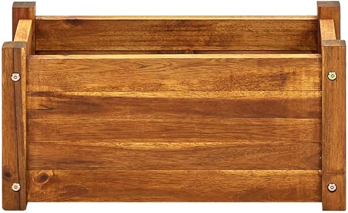 Wooden Garden Raised Bed Planter Boxes Outdoor for Planting Outdoor Plants VegetablesHerb 19.7x9.8x9.8