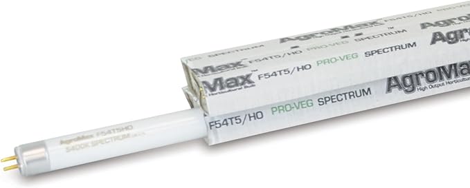 4-Pack 4 Foot (45.75) 5400K Super Veg T5 Fluorescent Grow Light Bulbs - (4) F54T5HO Bulbs