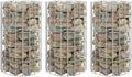 Circular Gabion Raised BedsGreenhouse PlanterDecorative Patio PlantersPatio Raised BedsVegetable PlantersHerb Plantersfor HerbsFruitsDeep-rooted vegetables3 pcs Galvanized Steel Ø11.8x19.7