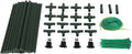 Fabater Cucumber Trellis Plastic Coated Steel Wind Proof 11mm Inner Pipe A Frame Adjustable Angle Garden Trellis Vegetable with Nylon Net for Climbing Plants in