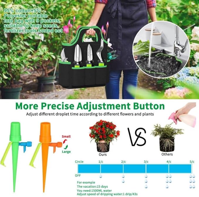 84 PCS Garden Tools Set10pcs Succulent Tools Set Included 6pcs Large Heavy Duty Aluminum Gardening Hand Tools 12.5IN with Garden Tool BagGloves Sprayer etc.Gardening Gifts for Men Women Garden Gifts