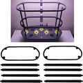 Stackable Trellis Extension for AeroGarden Bounty - ABS Sturdy Plant Support System for Taller Plants Black (2 Pack)